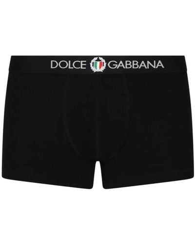 Dolce & Gabbana Dg Crest Boxer Shorts - Black