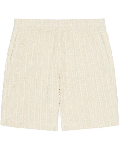 Givenchy Jacquard Logo Shorts - Natural