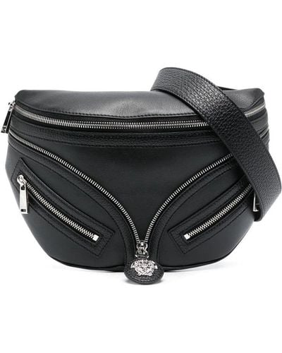 Versace Calf Leather Belt Bag - Black