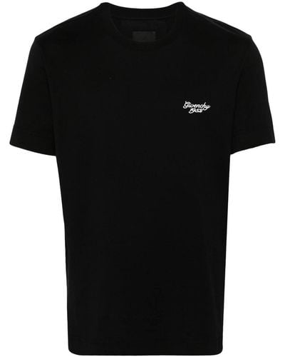 Givenchy Branded Cotton T Shirt - Black