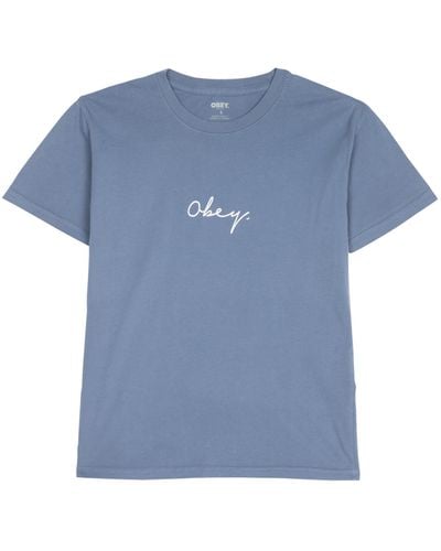 Obey T-shirt - Bleu