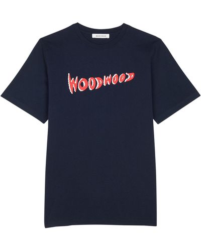 WOOD WOOD T-shirt - Bleu