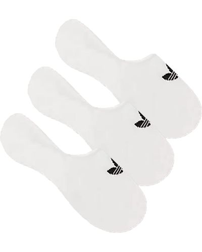 adidas Lot de 3 paires de socquettes en coton mélangé - Blanc