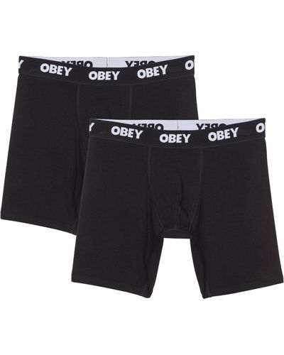 Obey Lot de 2 boxers - Noir