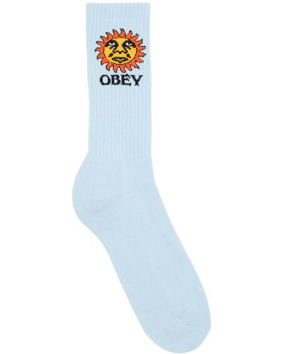 Obey Chaussettes - Bleu