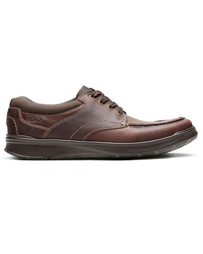 Zapato de hombre Clarks Garratt Street mahogany leather con