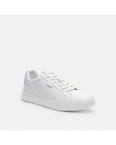 COACH Non Tech Athletic Lowline Low Top Sneaker In Leather - White