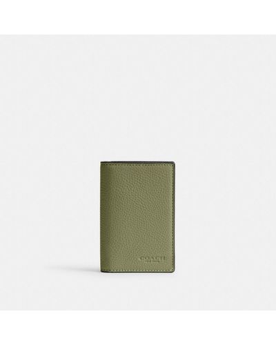 COACH Bifold Card Case - Green
