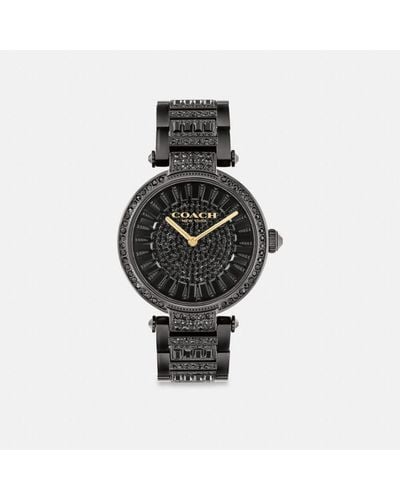 COACH Cary Watch, 34mm - Black