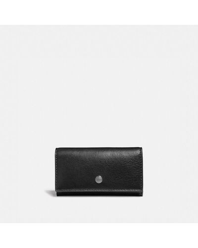 COACH Four Ring Key Case - Black