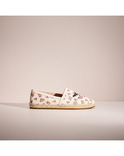 COACH Restored Casey Espadrille With Mini Vintage Rose Print - Pink