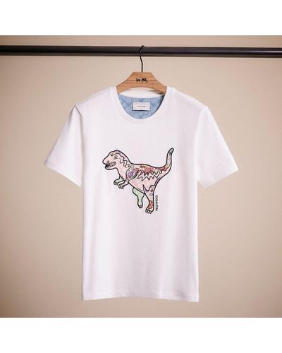 COACH Restored Patchwork Rexy T Shirt In Organic Cotton - White