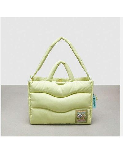 COACH Coachtopia Loop Quilted Wavy Tote Bag - Green