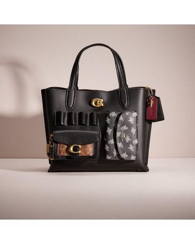 COACH Upcrafted Willow Tote 24 - Black
