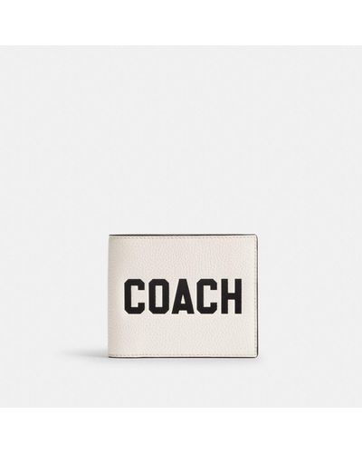 COACH 3 In 1 Wallet With Graphic - White