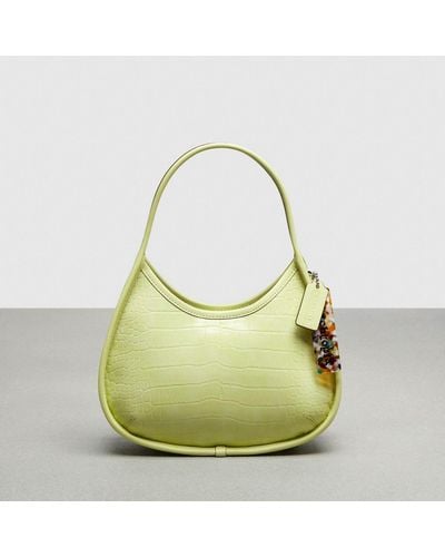 COACH Ergo Bag In Croc Embossed Topia Leather - Green