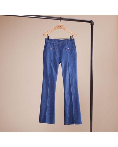 COACH Restored Retro High Rise Jeans - Blue