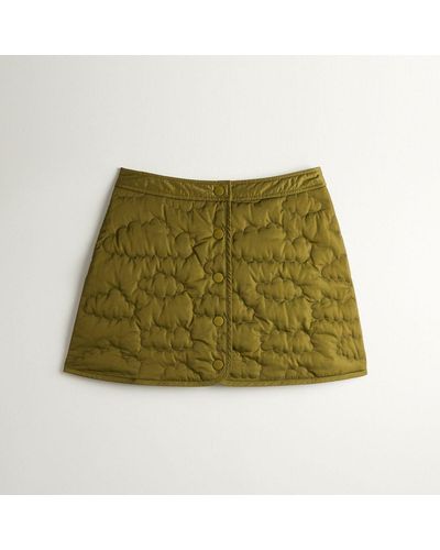 COACH Topia Loop Quilted Cloud Skirt - Green