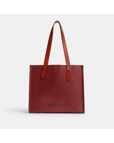COACH Relay Tote Bag 34 - Red
