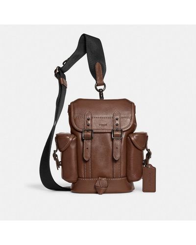COACH Hitch Backpack 13 - Brown