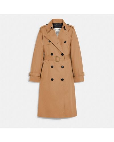 COACH Trench Coat - Brown