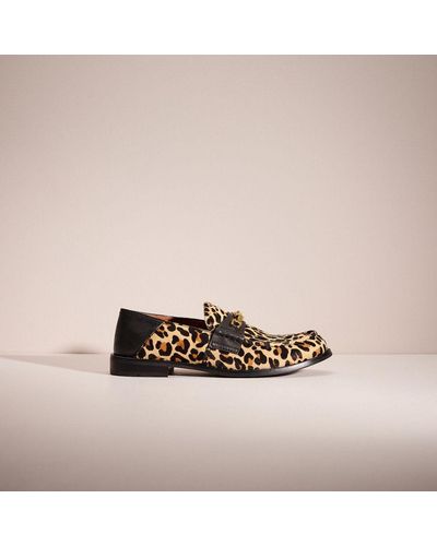 COACH Restored Putnam Loafer With Leopard Print - Pink