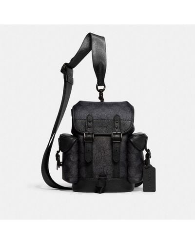 COACH Hitch Backpack 13 In Signature Canvas - Black