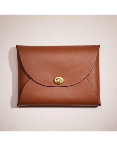 COACH Remade Extra Large Pouch - Brown