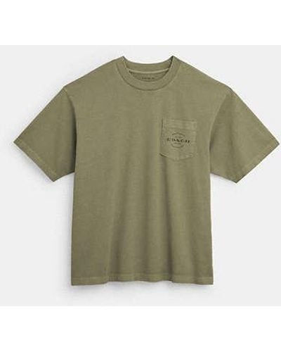 COACH Pocket T Shirt - Green