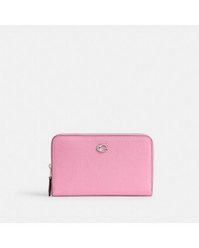 COACH Essential Medium Zip Around Wallet - Pink