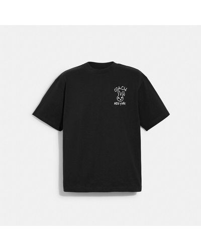COACH Bunny T Shirt In Organic Cotton - Black