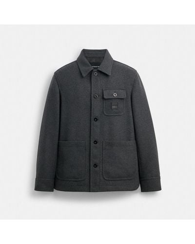 COACH Shirt Jacket - Black
