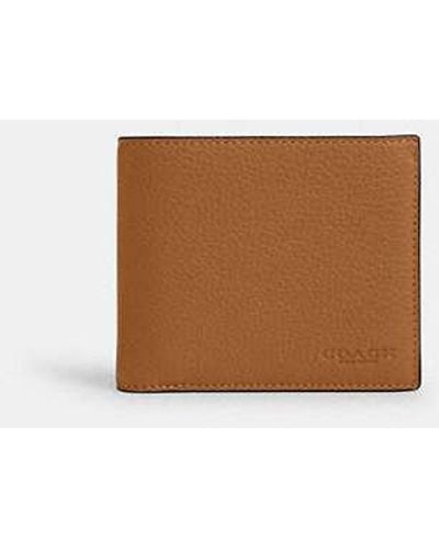 COACH 3 In 1 Wallet - Brown | Leather - White