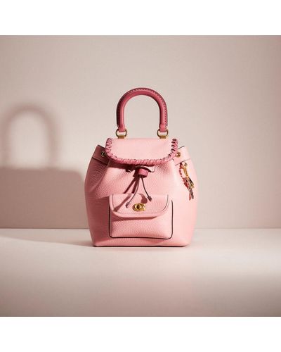 COACH Upcrafted Riya Backpack 21 In Colorblock - Pink