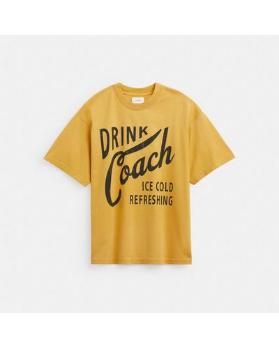 COACH Americana T Shirt - Yellow