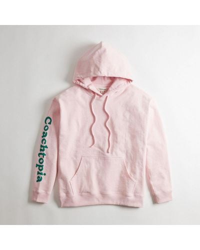 COACH Hoodie In 100 Recycled Cotton 3 Clouds - Pink