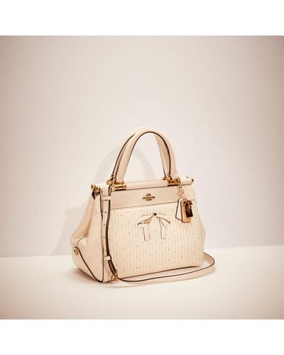 COACH Upcrafted Grace Bag With Quilting And Rivets - Natural