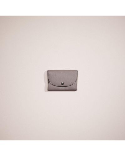 COACH Restored Snap Card Case In Colorblock - Pink