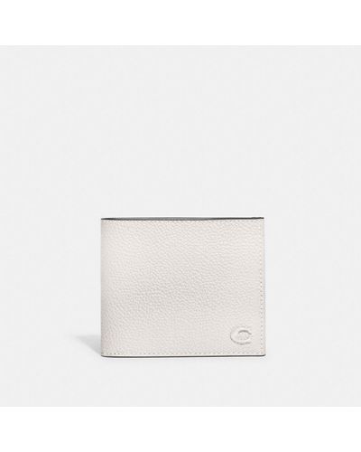 COACH Double Billfold Wallet - White