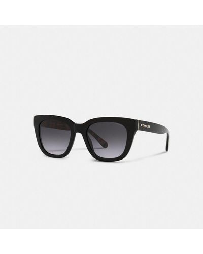 COACH Legacy Stripe Square Sunglasses - Black