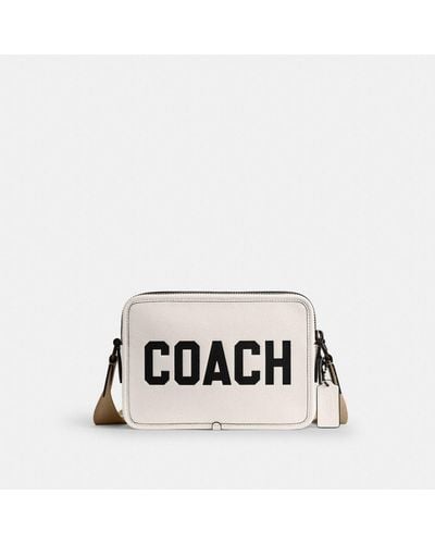 COACH Charter Crossbody Bag 24 With Graphic - White
