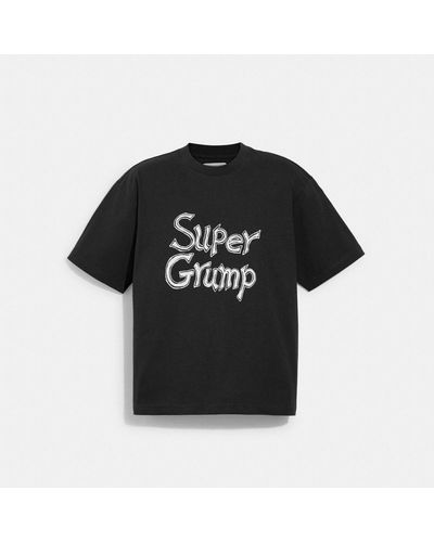 COACH Super Grump T Shirt In Organic Cotton - Black