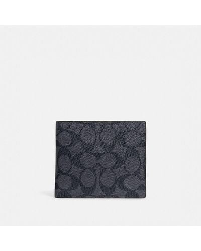 COACH 3 In 1 Wallet In Signature Canvas - Blue