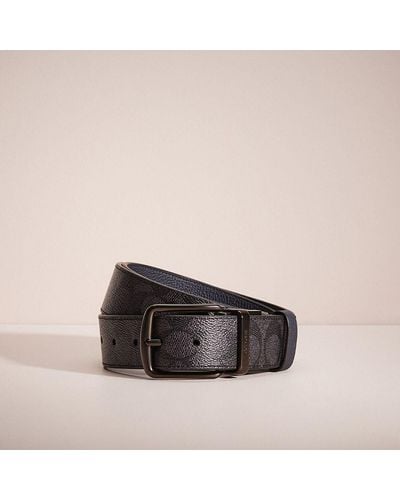 COACH Restored Harness And Signature Buckle Cut To Size Reversible Belt, 38mm - Multicolor