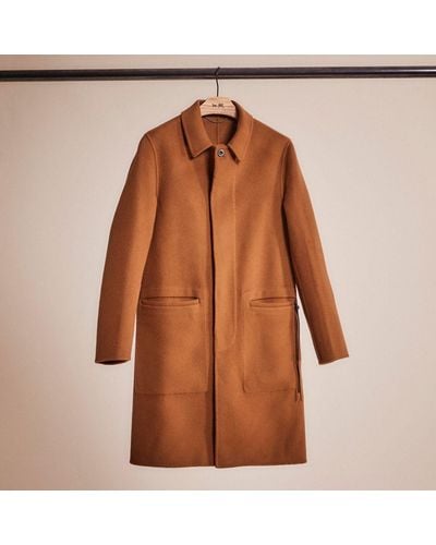 COACH Restored Double Faced Coat - Brown