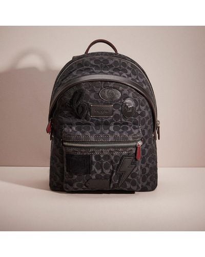 COACH Upcrafted Charter Backpack In Signature Denim - Black