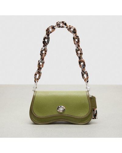 COACH Wavy Dinky Bag With Crossbody Strap - Green
