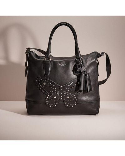 COACH Upcrafted Legacy Rory North South Satchel - Black