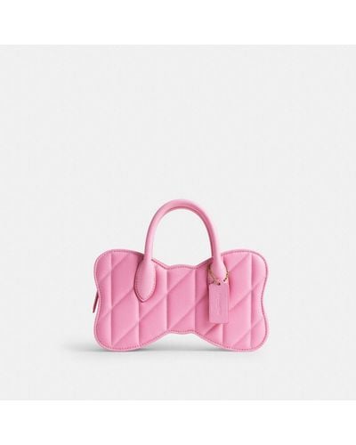 COACH Bow Bag With Quilting - Pink
