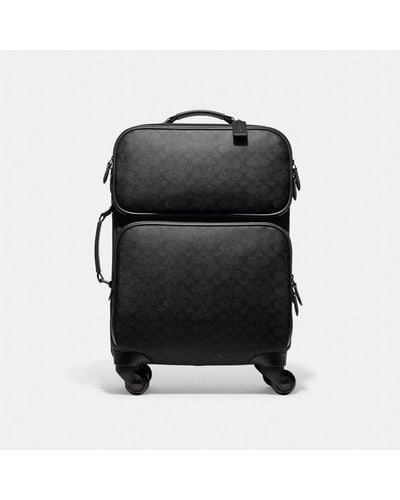 COACH Wheeled Carry On In Signature Canvas - Black